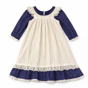 Handmade Cottage Core Authentic 1970s Dress Girl Size 6 Approximately